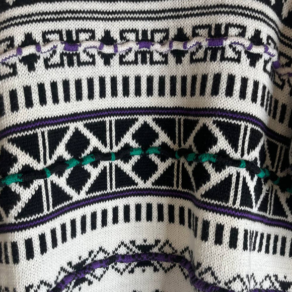 Vintage Etchings 1990's Oversized Boyfriend Grandpa Coogi Sweater Size Medium - Picture 7 of 7